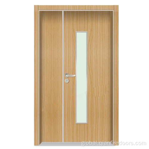 Single Leaf Wooden Door Modern solid wooden single leaf entry door Factory
